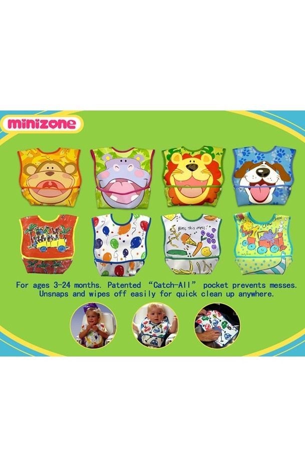 BB021 : Minizone Folding Pocket Waterproof Bib - 12 Designs