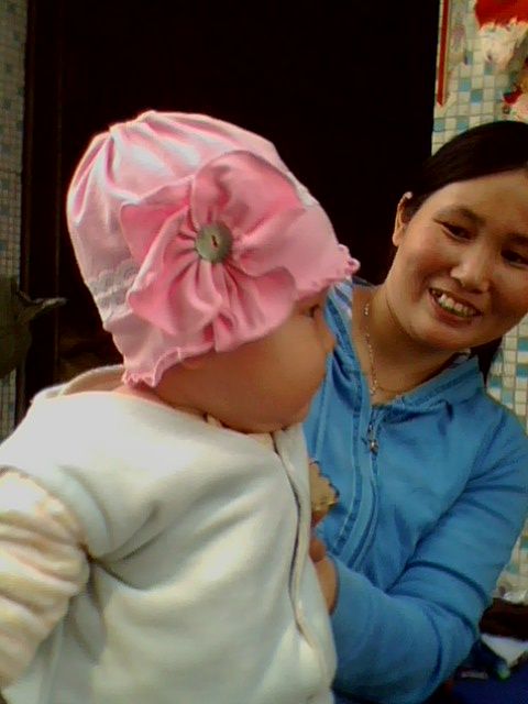 BH038: Top Baby Pink Flower Baby Hat with Lace