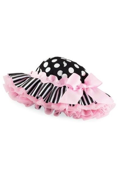 BH055 : Doomagic Summer Polka Dots and Ribbon Princess Hat (Pink)