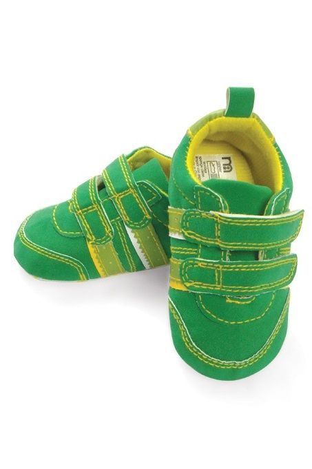 BS013: Mothercare Fancy Green Baby Shoes