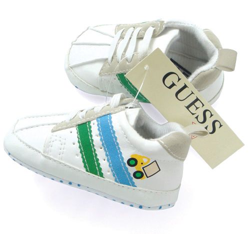 BS018: Guess White Baby Pre-walker Shoes