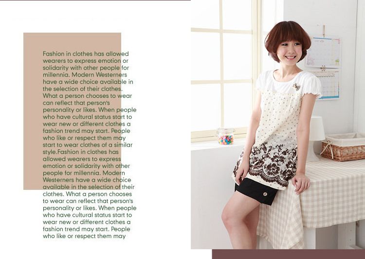 SGM024 : Polka Dots Beige Maternity Blouse SGM024 : Polka Dots Beige Maternity Blouse