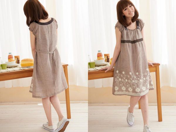 SGM111 : Crotchet Floral Maternity Dress