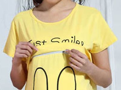 SGM174 : Cute Rabbit Round Neck Maternity + Nursing Tee