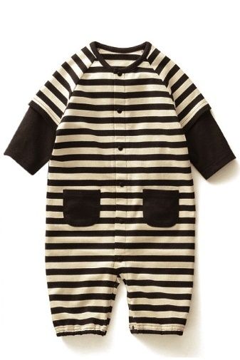 SGB047 : Black & White Stripes Romper SGB047 : Black & White Stripes Romper