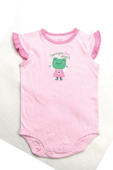 SGB224 : Carter's Froggy Pink Romper