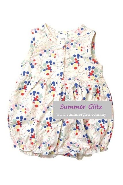 SGB401 : Next Baby Colourful Dots Sleeveless Romper