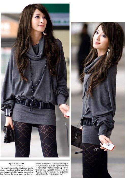 SGL119: Turtleneck Long Sleeves Plain Blouse SGL119: Turtleneck Long Sleeves Plain Blouse