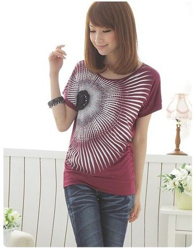 SGL123: Crochet Flower Glitter Tee