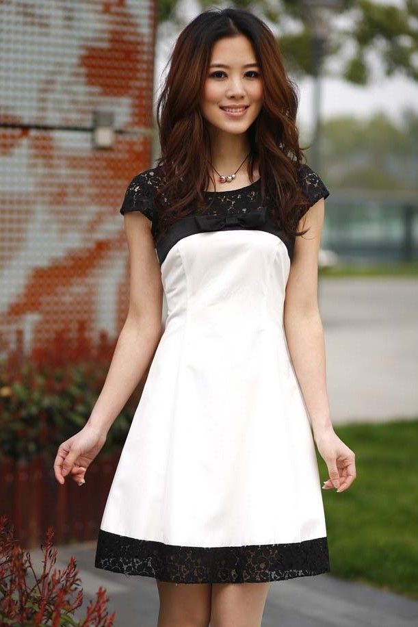 SGL135 : Lace Spliced Dress SGL135 : Lace Spliced Dress