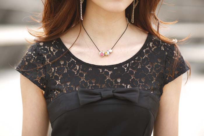 SGL135 : Lace Spliced Dress SGL135 : Lace Spliced Dress