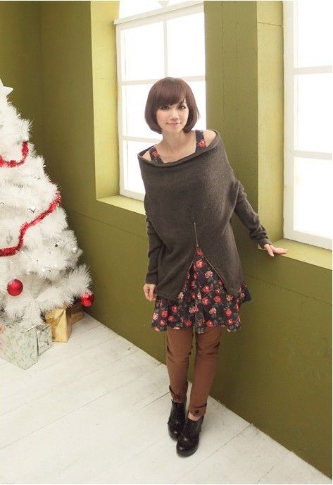 SGL144 : Two Way Zippy Design Blouse