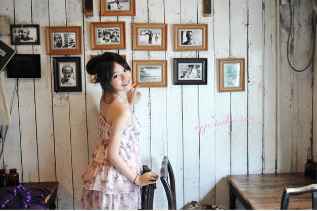 SGL185 : 3-Ways Strap Design Floral Pink Layer Short Dress