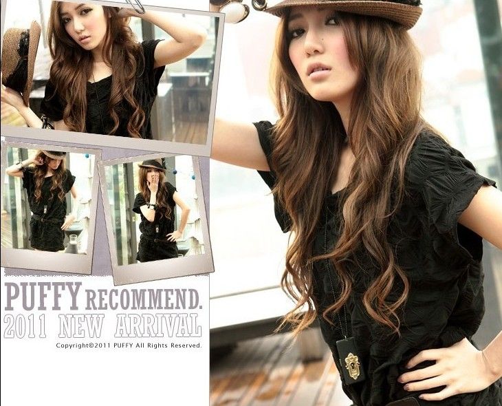 SGL191 : Short Sleeves Wavy Designs Dress / Blouse