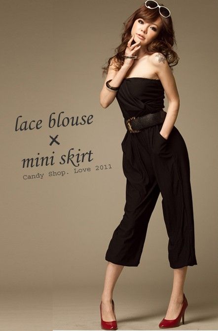 SGL194 : Plain Colour Twisted Bust Tube Rompers