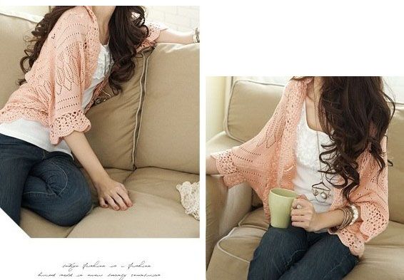 SGL305 : Woolen Knitted Loose Cardigan