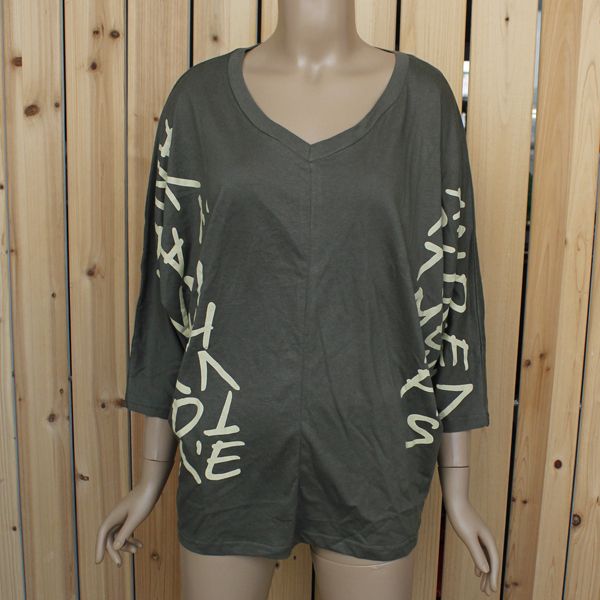 SGL306 : Alphabets Prints Medium Sleeves Length Tee