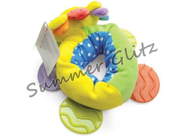 ET015 : TOLO Animal Rattle Plush Toy with Teether (Assorted Deisgns)