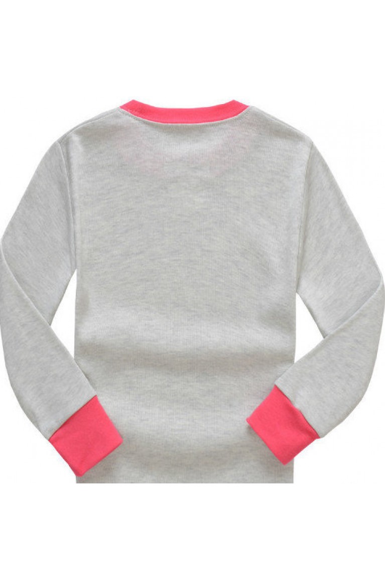 Hello Kitty Printed Long Sleeve Top+Long Pants (2pcs Set) -Grey 