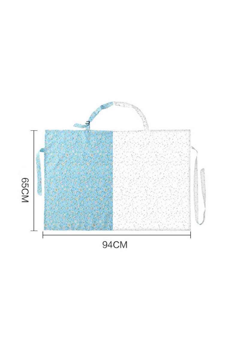 Blue Orchid Flower Nursing Cover - Blue