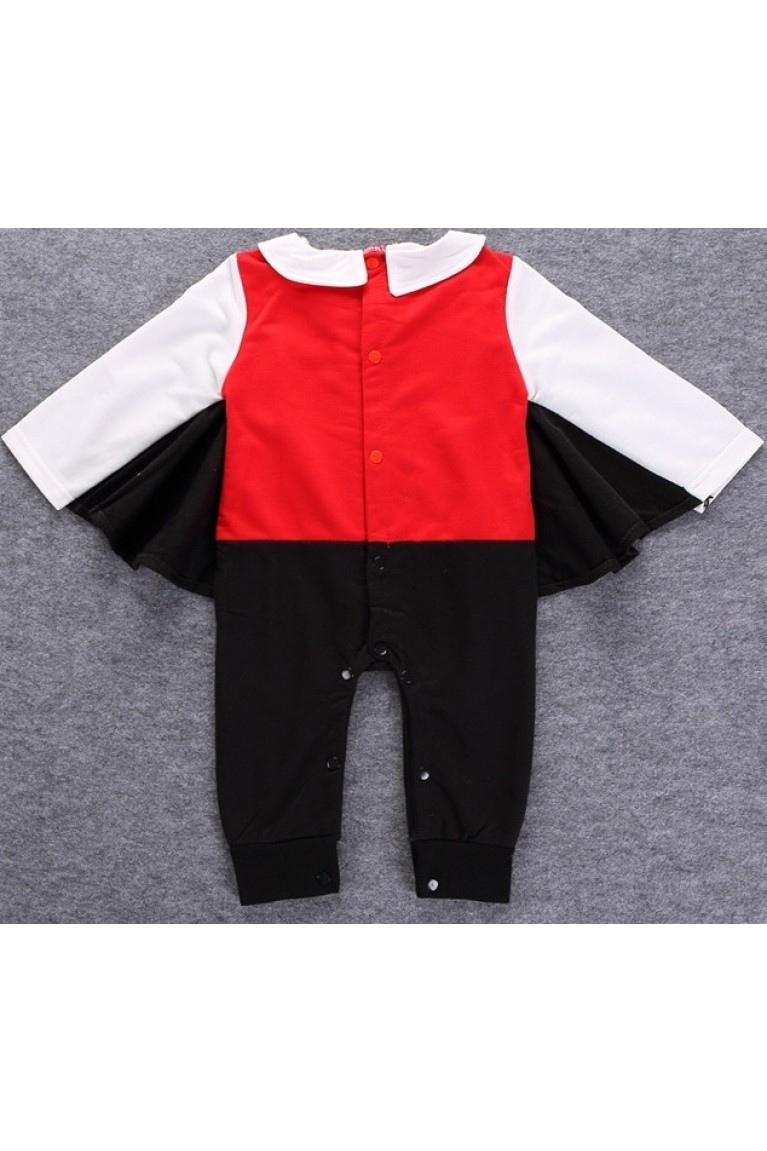 Smart Casual Party Style Baby Romper-Red