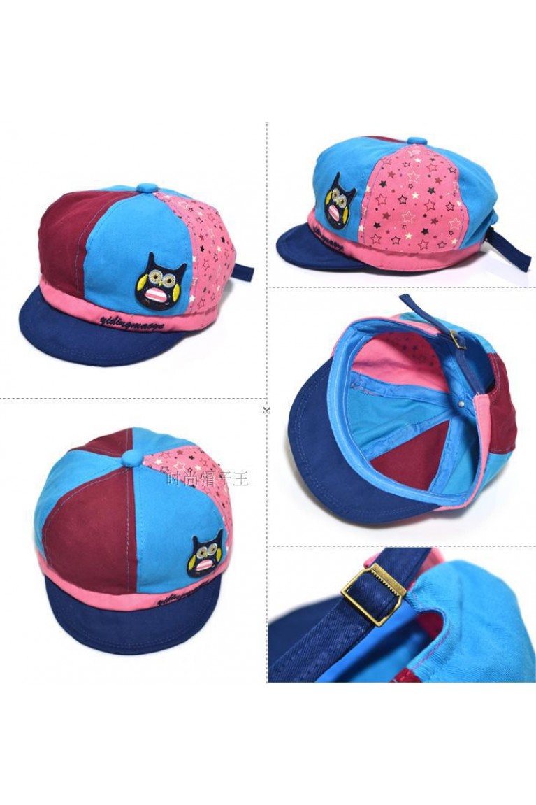 Owl and Stars Design Infant/Toddler Cap - Colourful
