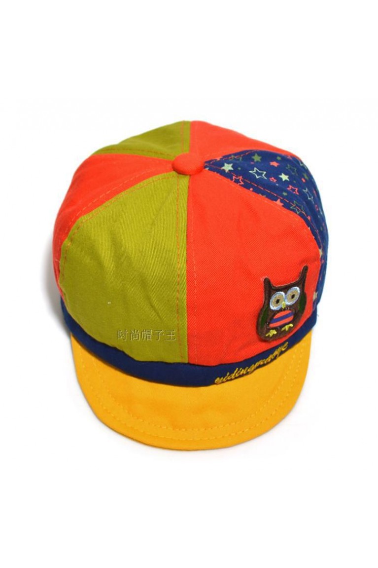 Owl and Stars Design Infant/Toddler Cap - Colourful