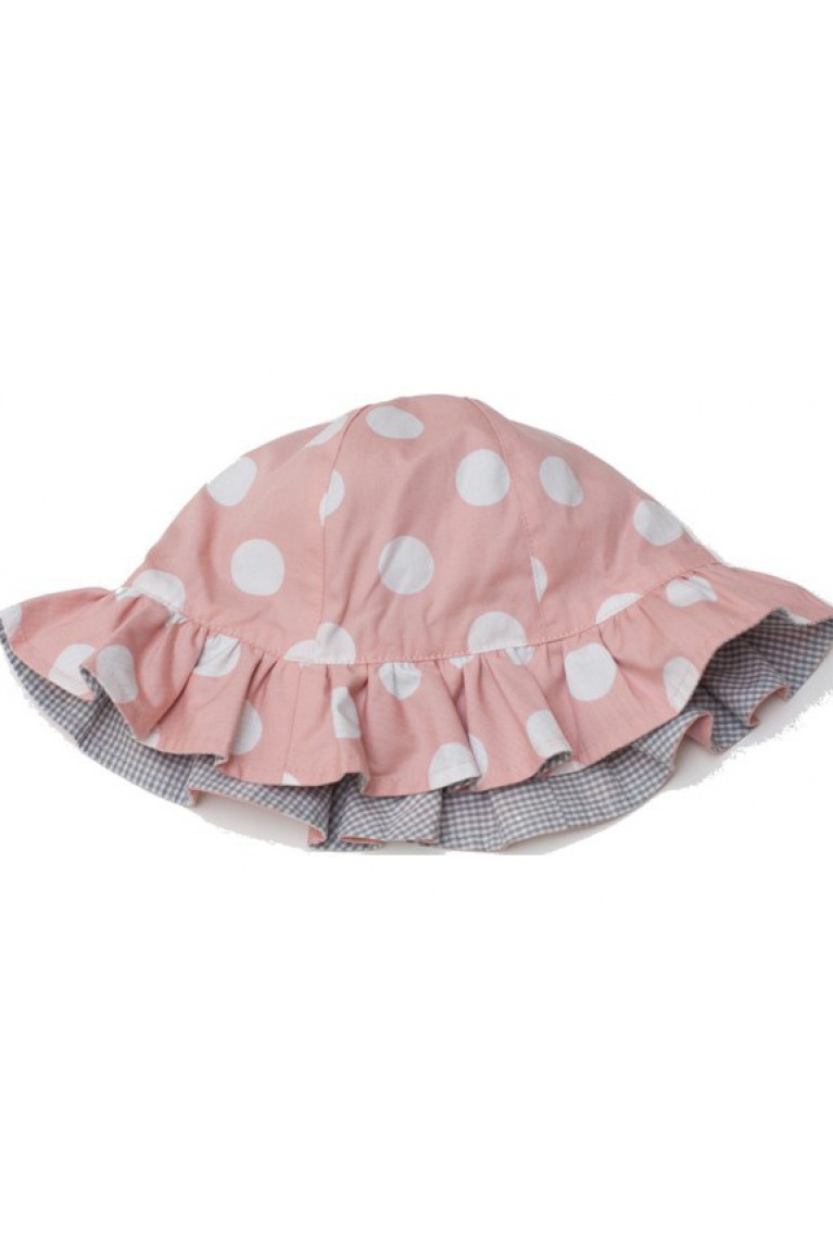 SGB1609 : Baby Polka Dot Sleeveless Dress + Hat (2pcs Set) (Babies Attribute)