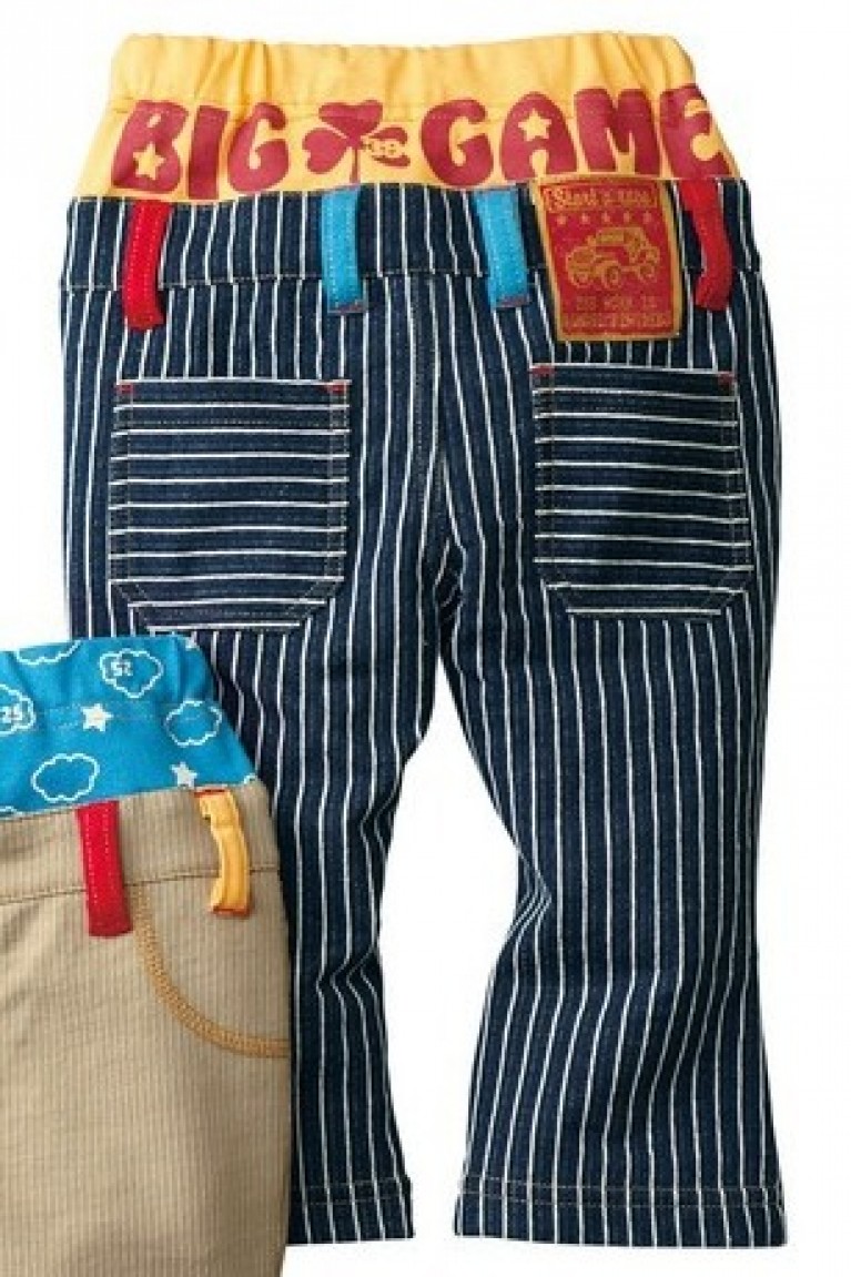SGB1654 : Vertical Big Stripe Baby Long Pants 