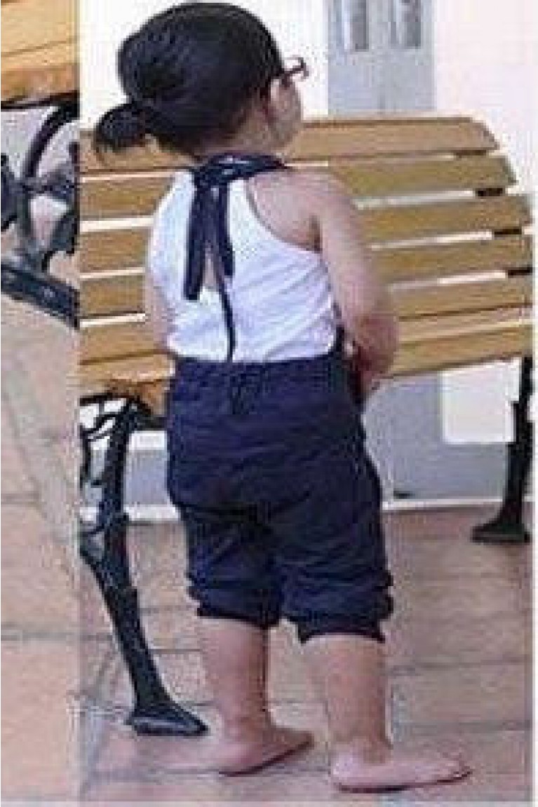 Girls Bare Back Bib Pants