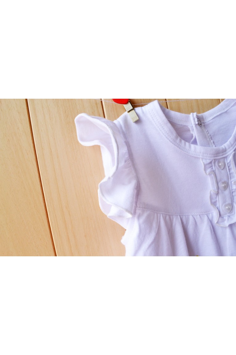 Love Romper Dress -White