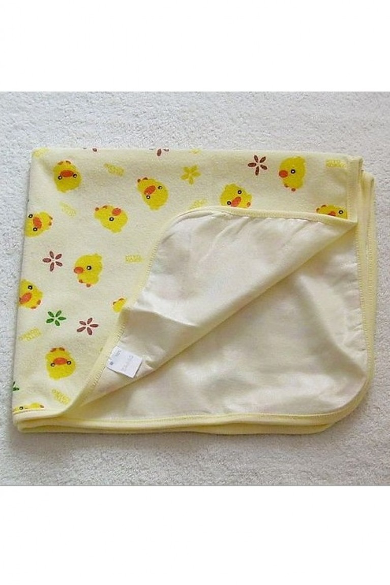 Small Size Duckling Design Waterproof Diaper Changing Pad - Yellow 
