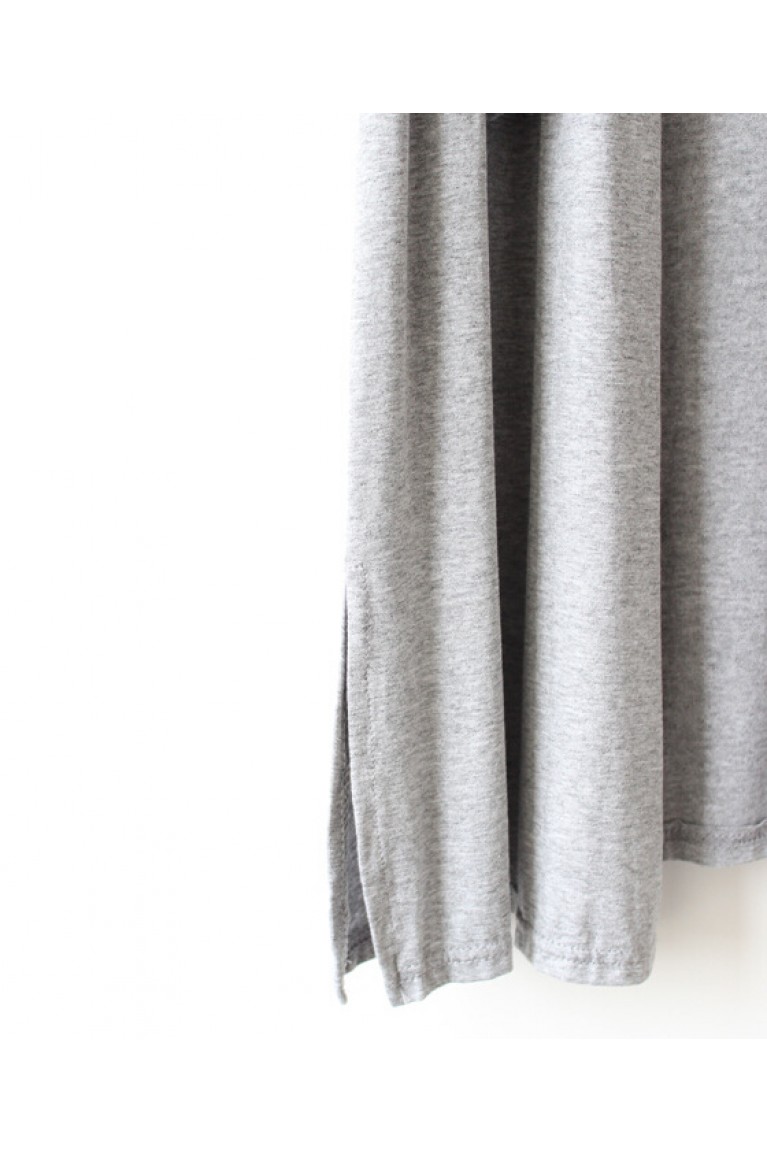 Simple Plain Maternity Long Sleeve Cardigan - Light Grey