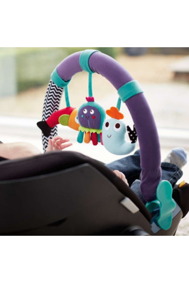 Sea Creatures Stroller Frame Clamp - Purple