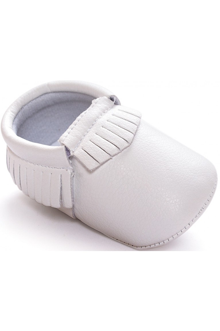 Smart Casual Boy Pre-walker Shoes -White