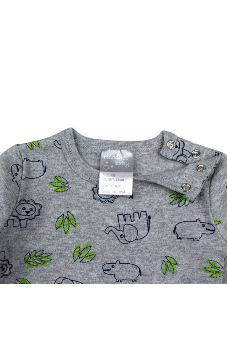 2pcs Set Long Sleeve Romper-As Shown