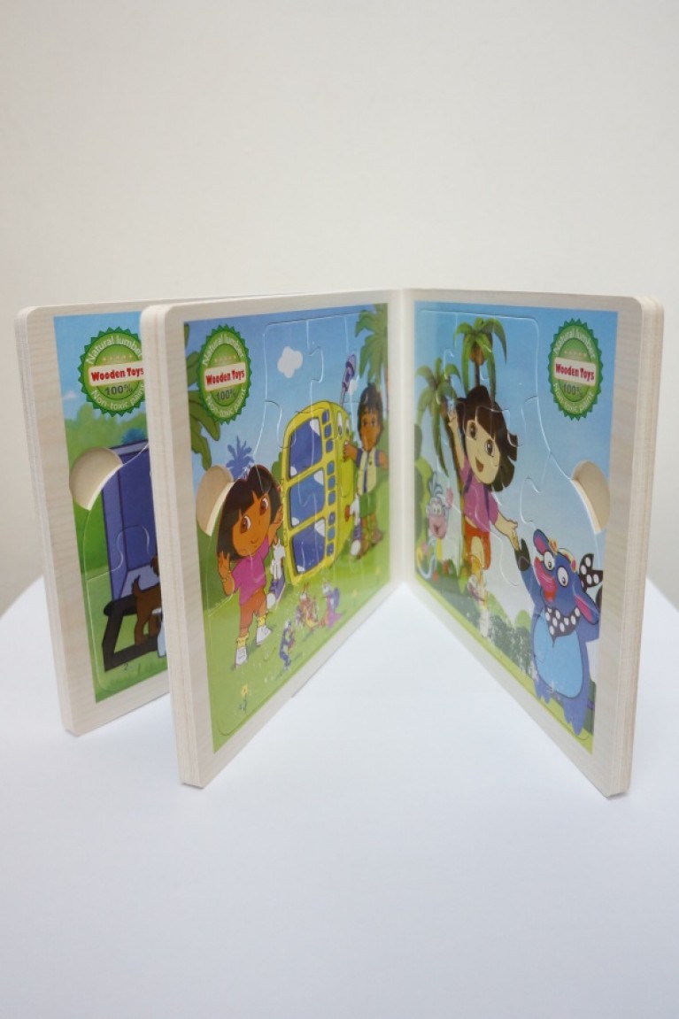 Dora And Friends Wooden Puzzle Book 