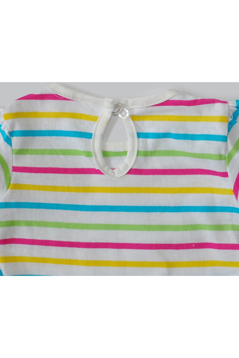 Stripes Dress+Panties(2pcs/set) -Colourful