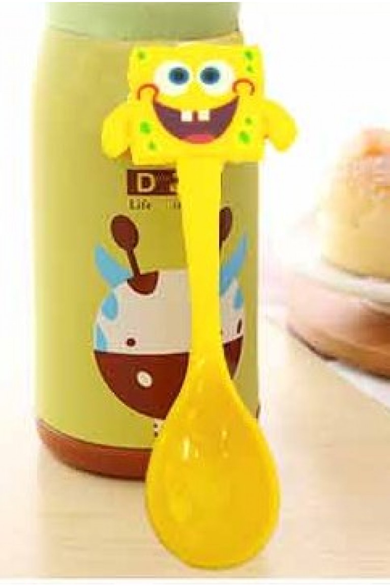 Happy Sponge Bob Small Spoon - Yellow