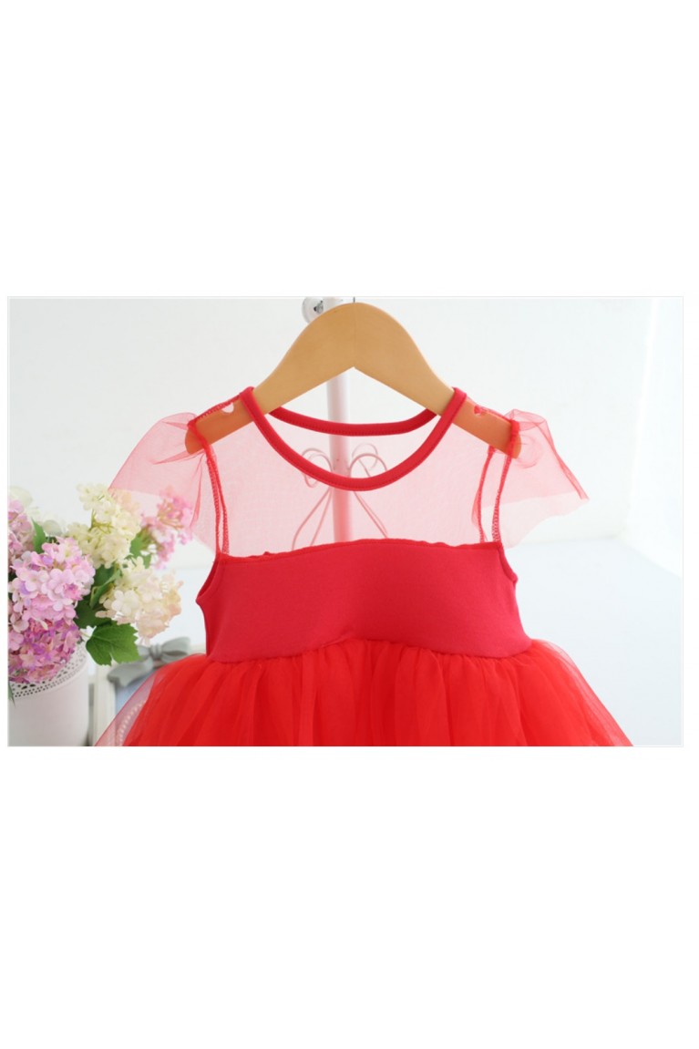 Cute Tutu Baby Dress-White