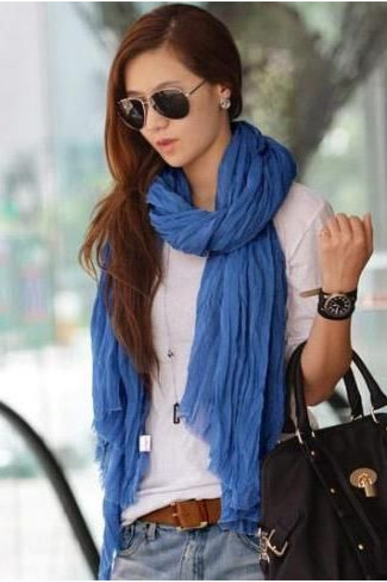Stylish Wrinkled Scarf 