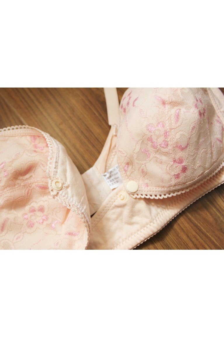 SGM5018 : Lace Front Snap Wire-free Nursing Bra (75,80,85B) 