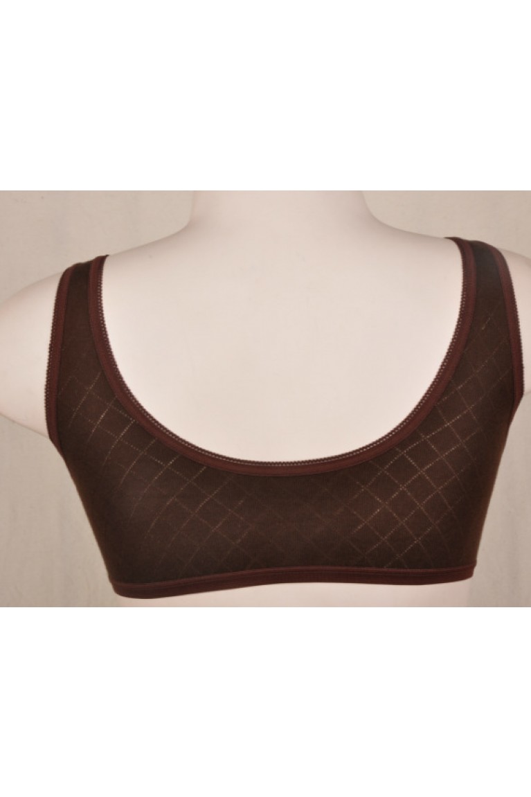 Checker Hole Design Nursing Sleep Bra (M, L)