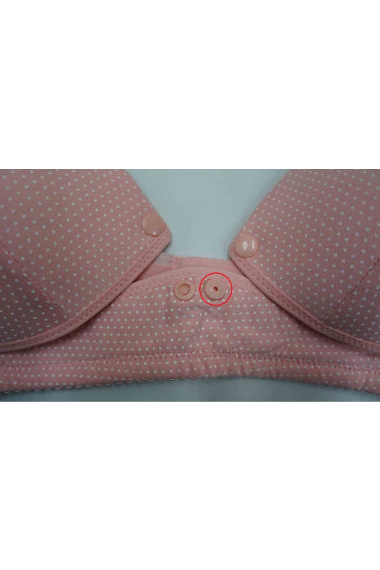Tiny Polka-Dot Nursing Bra ( 36/80, B - C ) [Rejected Stock] - Pink