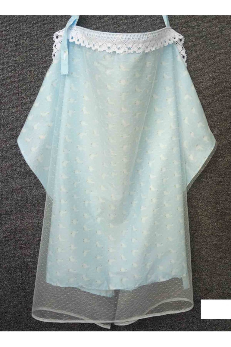 Sweet Little Swan Multi Purpose Nursing Cover - Blue