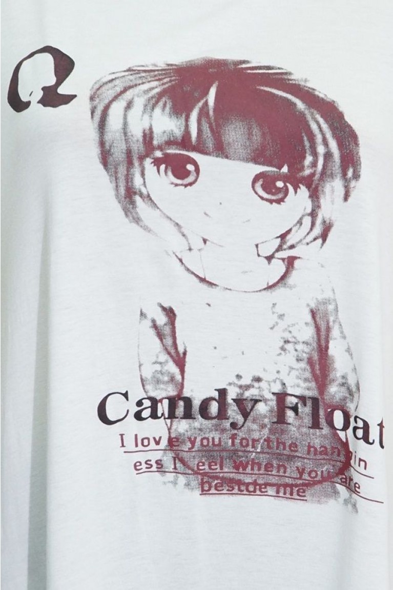 Beautiful Lonely Girl Print T-Shirt 