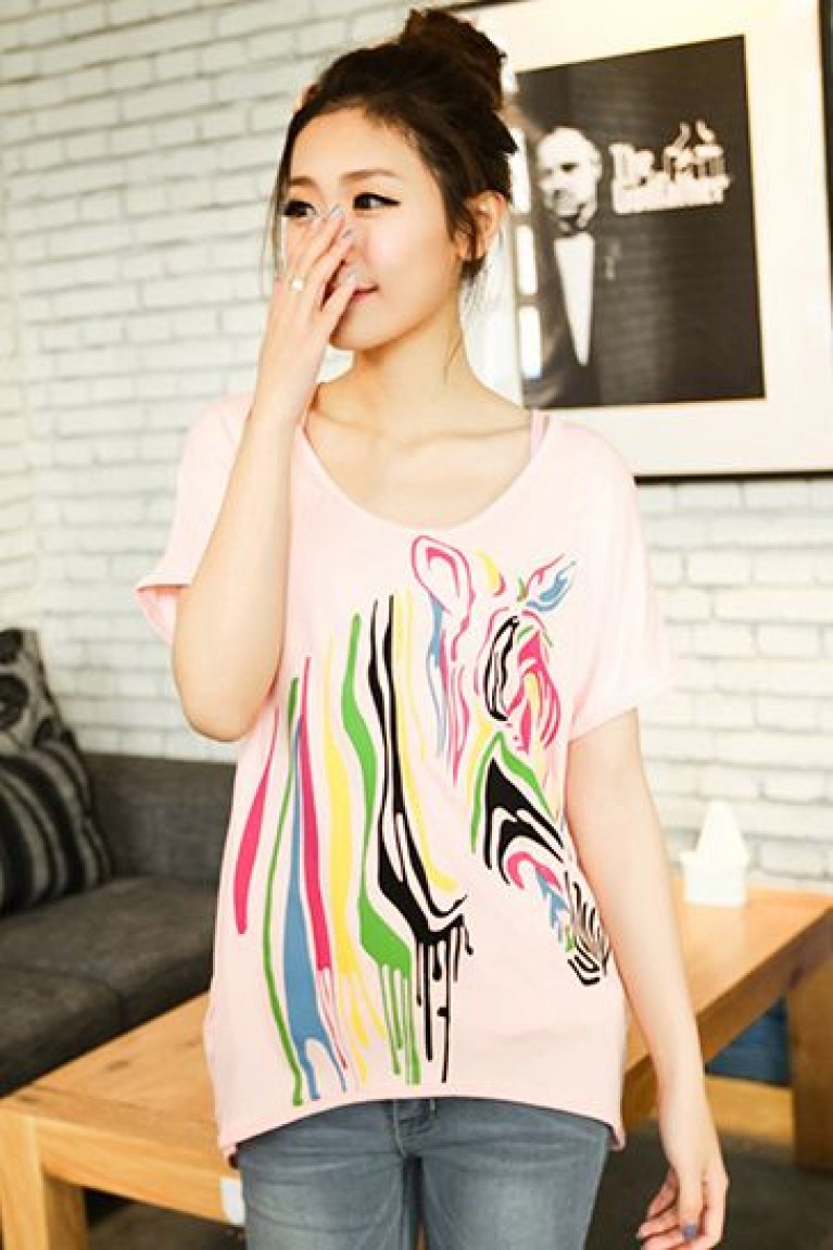 Horse Print Maternity T-Shirt