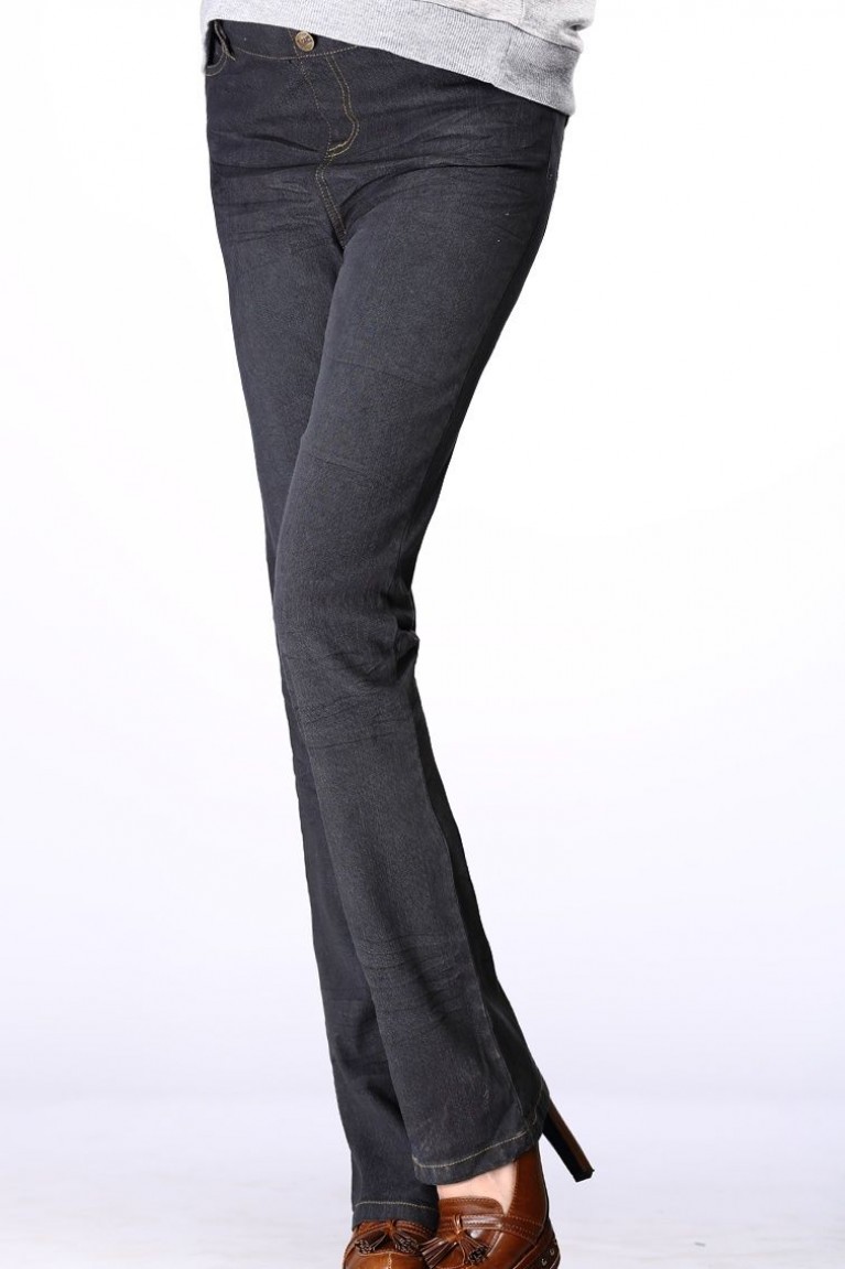 Maternity Bell Bottom Denim Jeans - Black (M, L)