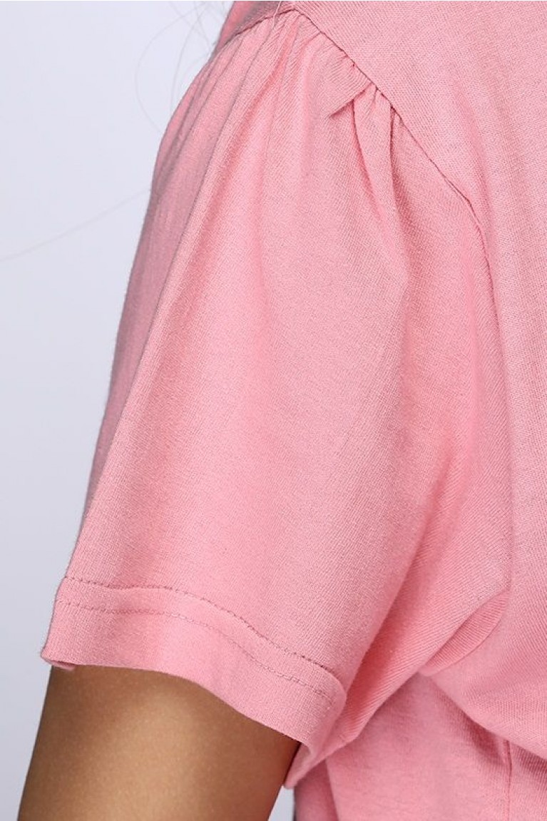 SGM8640 : V-neck Zippy Maternity Hooded Dress