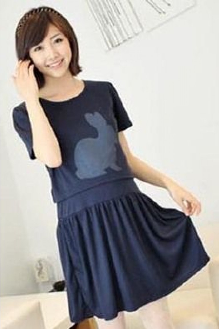 SGM8988 : Maternity Rabbit Print Dress